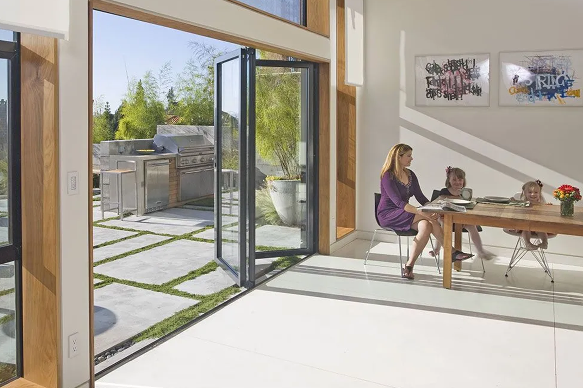 Mother and daughters enjoying Indoor Air Quality
