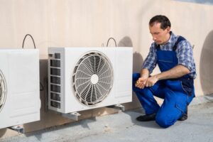 technician performing AC tune-up